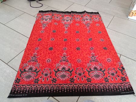Sarong Wickelrock Stoffschlauch rot