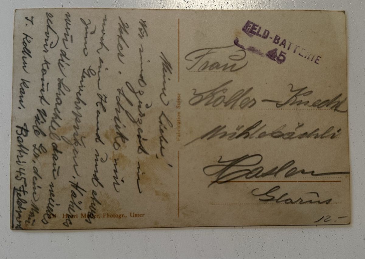 Ansichtskarten: Antike Postkarte Uster Gesamtansicht – Gebraucht aus Rapperswil SG von Cecilia61 1