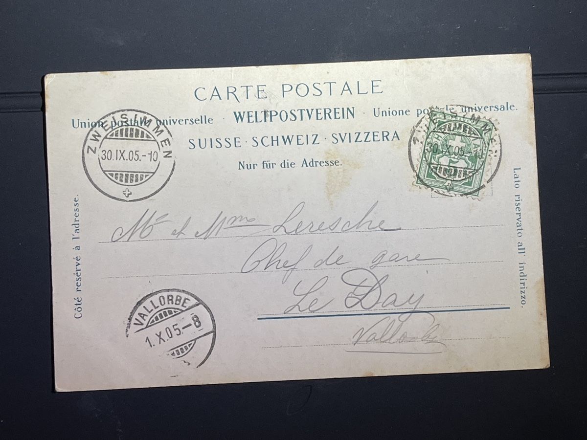 Cartoline postali: Zweisimmen Ansichtskarte, – Usato da Strengelbach venduto da Aschatan5 1