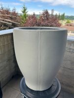 Garten-Pflanzschale, hellgrau, robust, CHF 12