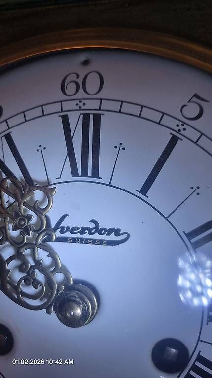 Orologi da terra & Orologi da parete: Pendeluhr Yverdon suisse – Usato da Bellach venduto da P.Boillat 1