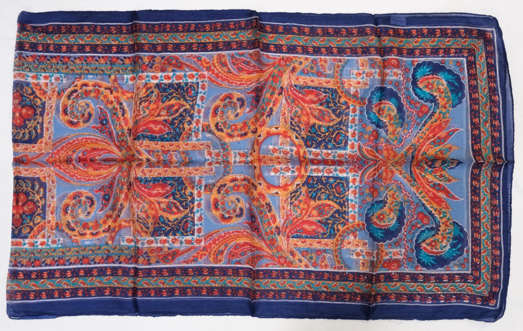 Foulard & Sciarpe: Indischer Schal aus 100% Seide – Nuovo (secondo la descrizione) da Zürich venduto da Masala-Oase 1