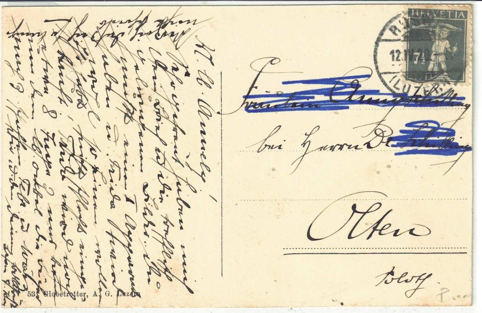 Cartoline postali: Ruswil - Generalansicht – Usato da Ettingen venduto da Kartenplanet 1