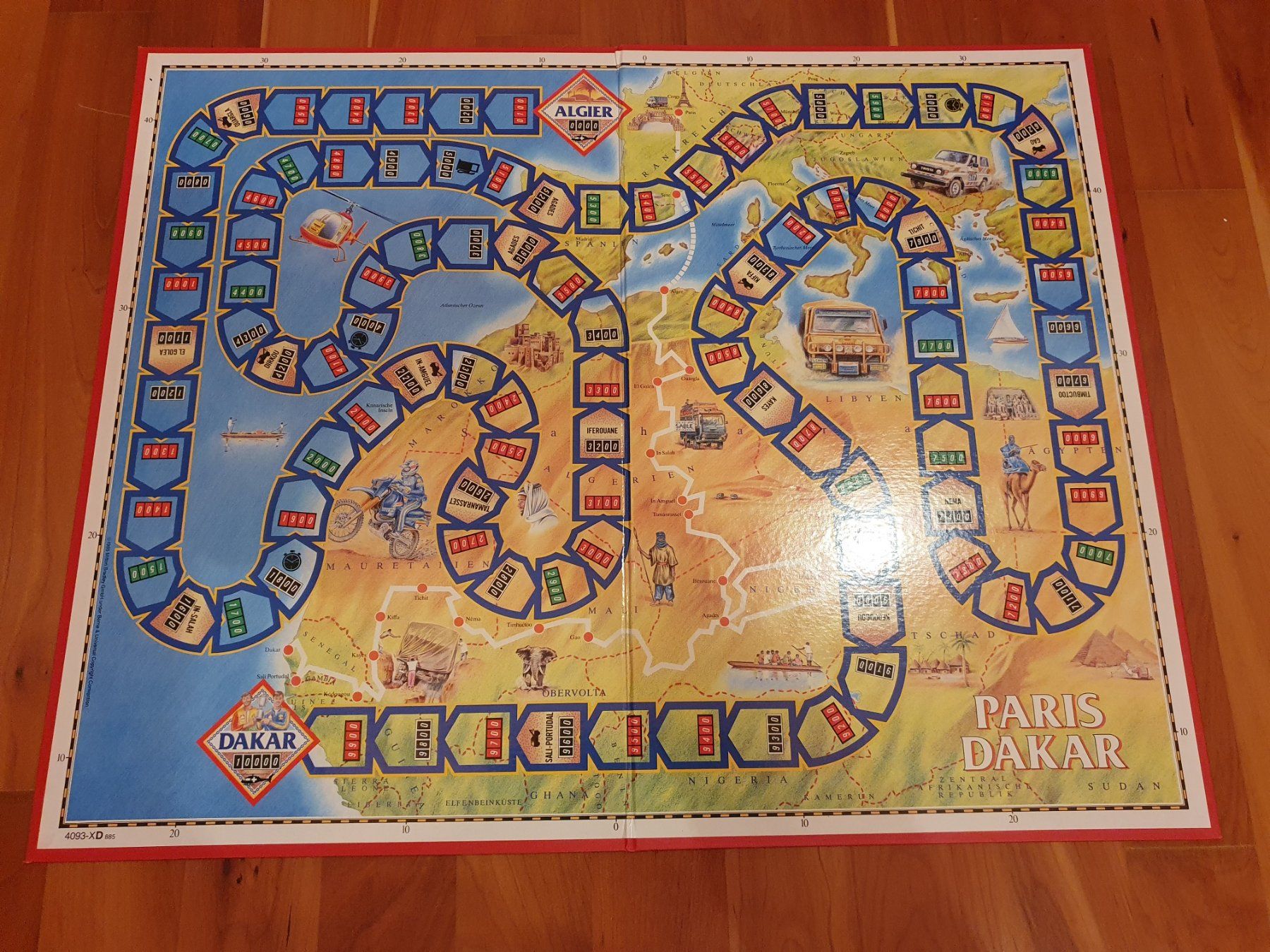 Spiele: Paris Dakar Gesellschafsspiel von MB – Gebraucht aus Triesen von platzproblem1 2