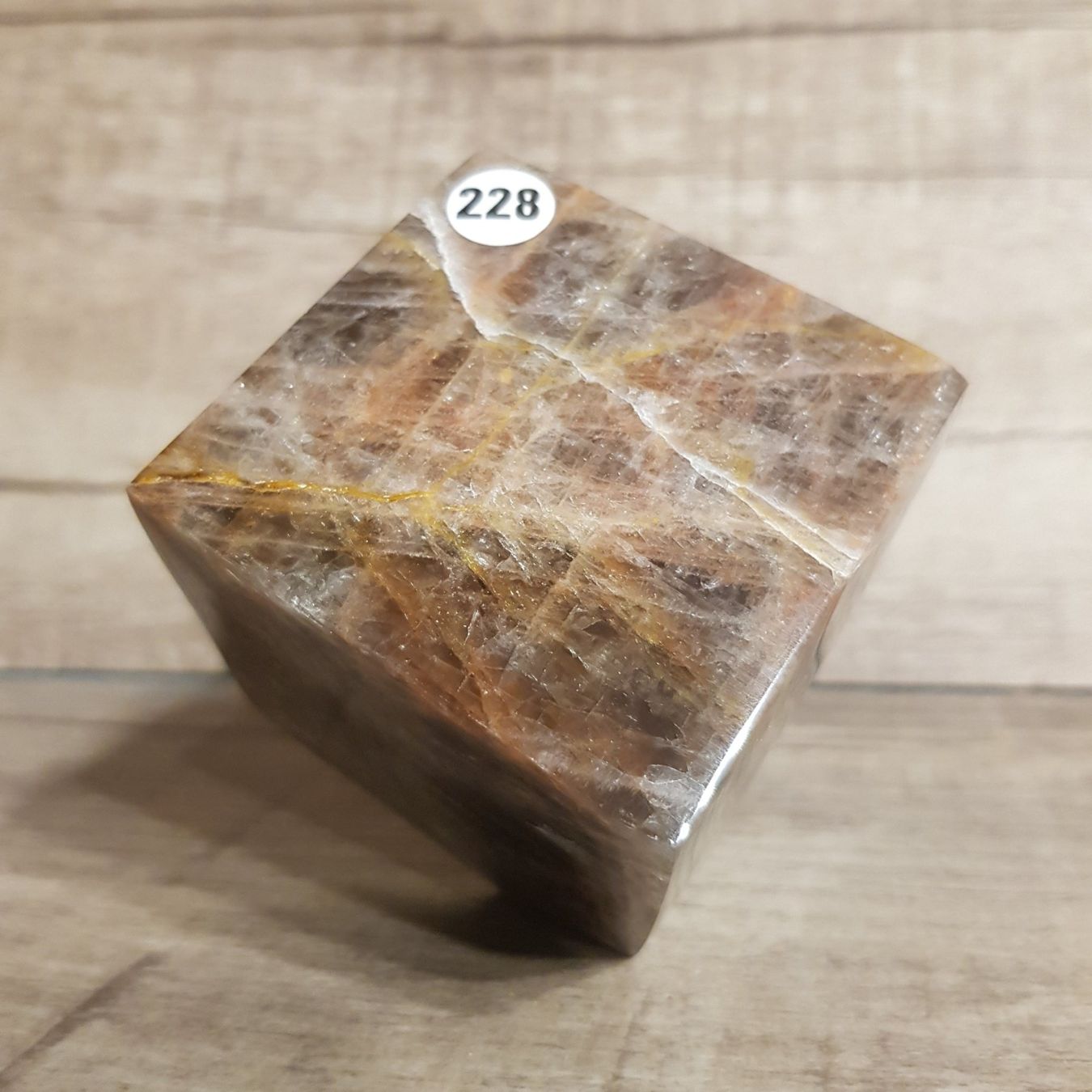 Minerali & Pietre curative: Mondstein Cube Würfel  Nr 228 – Nuovo (secondo la descrizione) da Schwanden-Brienz venduto da Testudo06