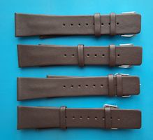 4 x Uhrenband, dunkelbraun (Bandanstoss: 22 mm)
