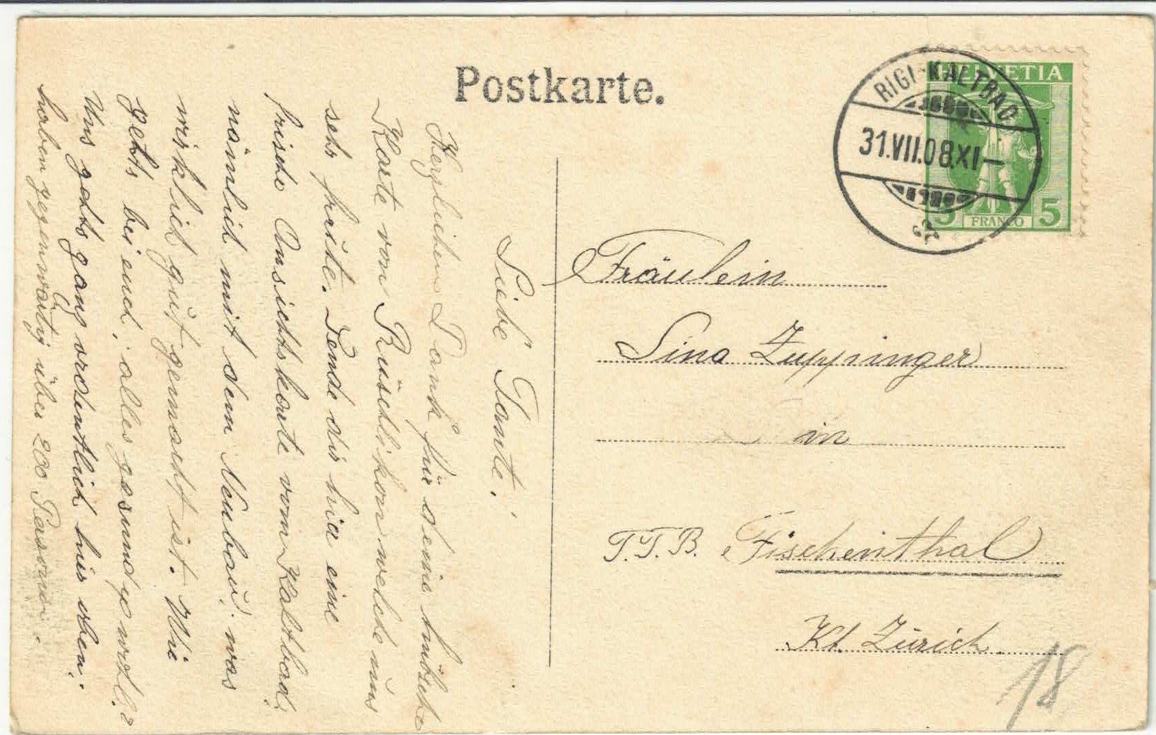 Cartoline postali: Rigi-Kaltbad - Kurhaus – Usato da Ettingen venduto da Kartenplanet 1