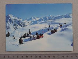 Arosa, Pferdeschlitten, Pferde Kutsche, Winter, Ski, 1969