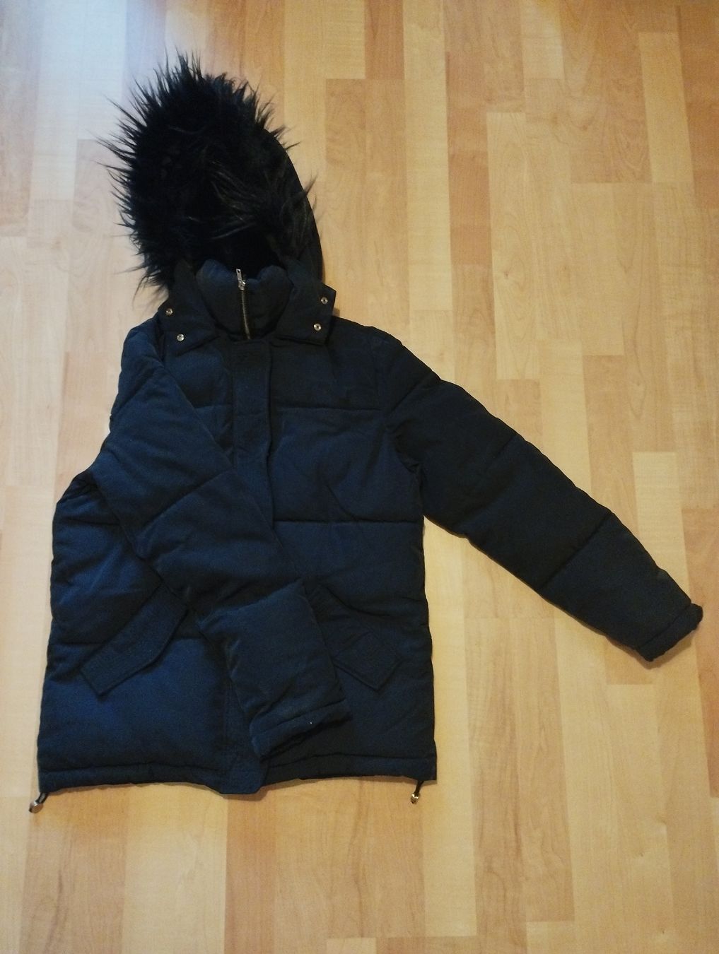 H&M Jacken: Blaue Winterjacke mit Kapuze, Grösse 34 – Gebraucht aus Richterswil von topolone95