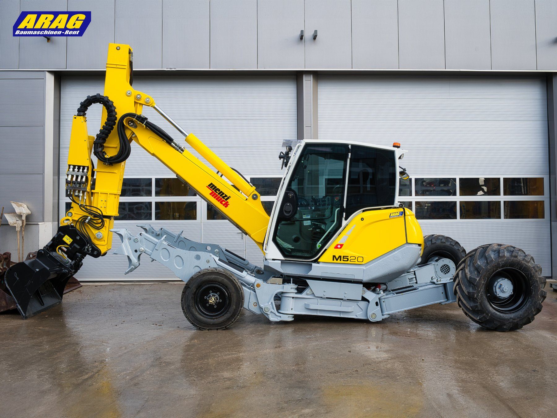 Menzi Muck Escavatori: Menzi Muck M520 Schreitbagger – Usato da Hasle LU venduto da Arag08