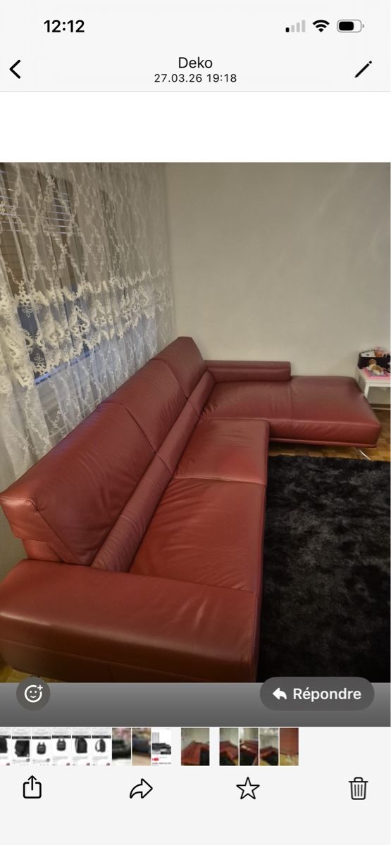 Roche Bobois Sofas: Canape Rochebobois cuir – Gebraucht aus Fribourg von Senator77 3