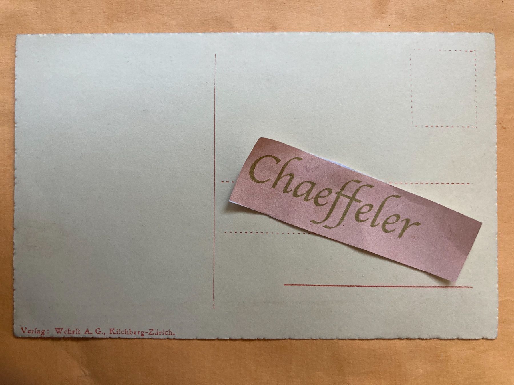 Cartoline postali: Roseggletscher – Usato da Zürich venduto da Chaeffeler 1