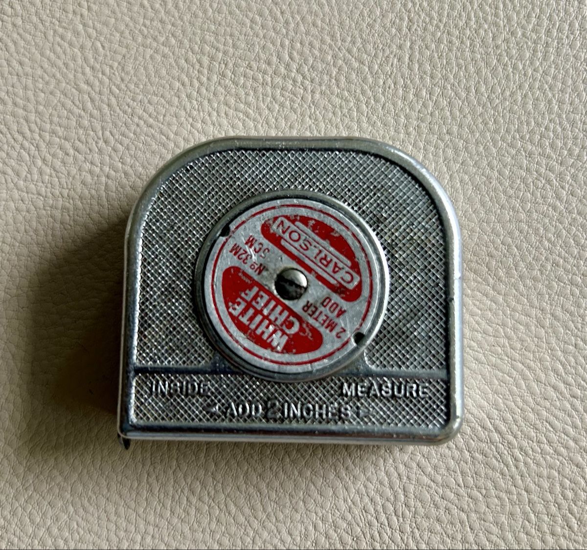 Misurare: Vintage Carlson White Chief Rollmeter, 2 m – Usato da St.Gallen venduto da Willisg