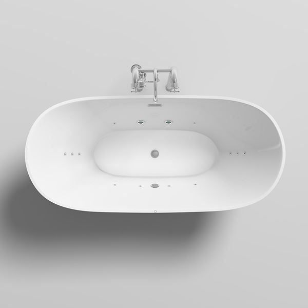 Vasche da bagno: 11823 - ARBON PLUS - Freistehende Badewanne Whirlpool – Nuovo e nell'imballaggio originale da Wallenwil venduto da toesstal-vertrieb 6