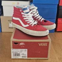  Vans Sk8-Hi 1966 rouge bleu taille 39 us.7
