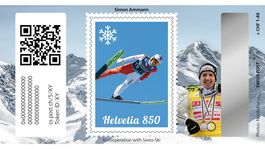 Swiss Crypto Stamp 5.0 Basic Edition ID 1 - Simon Ammann