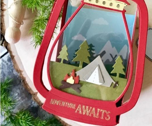 Sciablone: Neues mini Stanzschablonenset Camping, zelten – Nuovo e nell'imballaggio originale da Effretikon venduto da wenuss