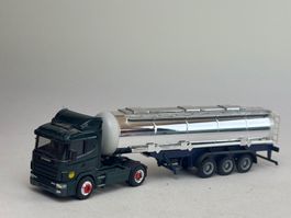 WI- Herpa Scania LKW Tank Sattelzug Chromtank
