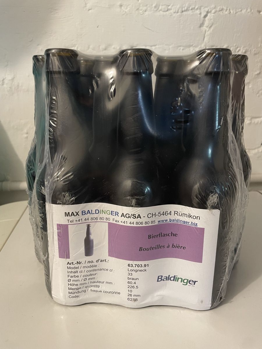 Bicchieri, Caraffe & Bottiglie: Flasche Longneck 33cl schwarz matt – Usato da Bad Zurzach venduto da Flaedi27