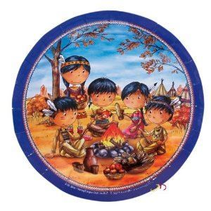 Tutte le decorazioni: Indianer / Pappteller 23cm / 6Stk. – Nuovo e nell'imballaggio originale da Wetzikon ZH venduto da partyonlineshop