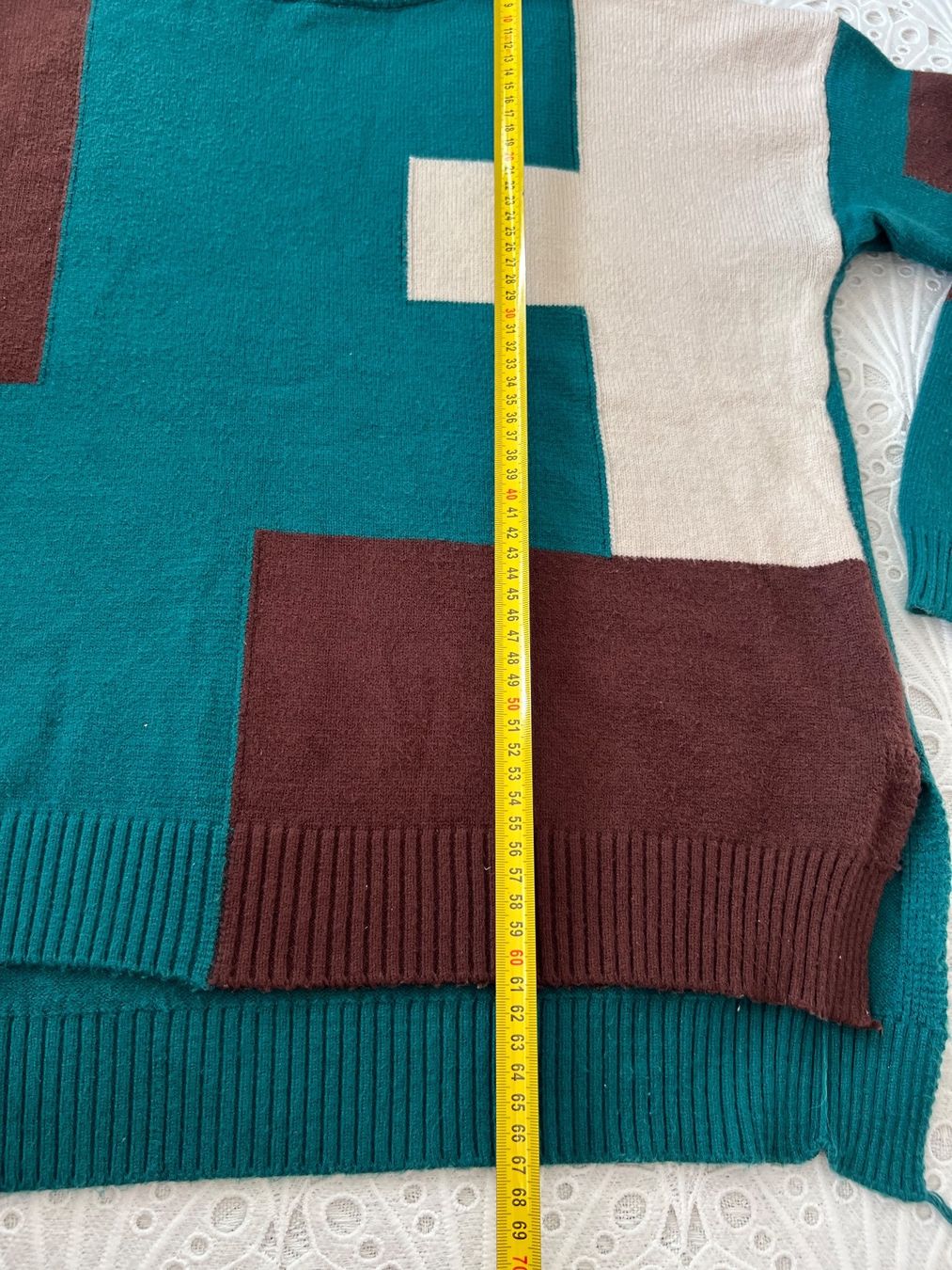 Maglioni & Felpe: Frauen Stricken Pullover Farbe Kontrast Gr S – Usato da Frenkendorf venduto da Style365 6