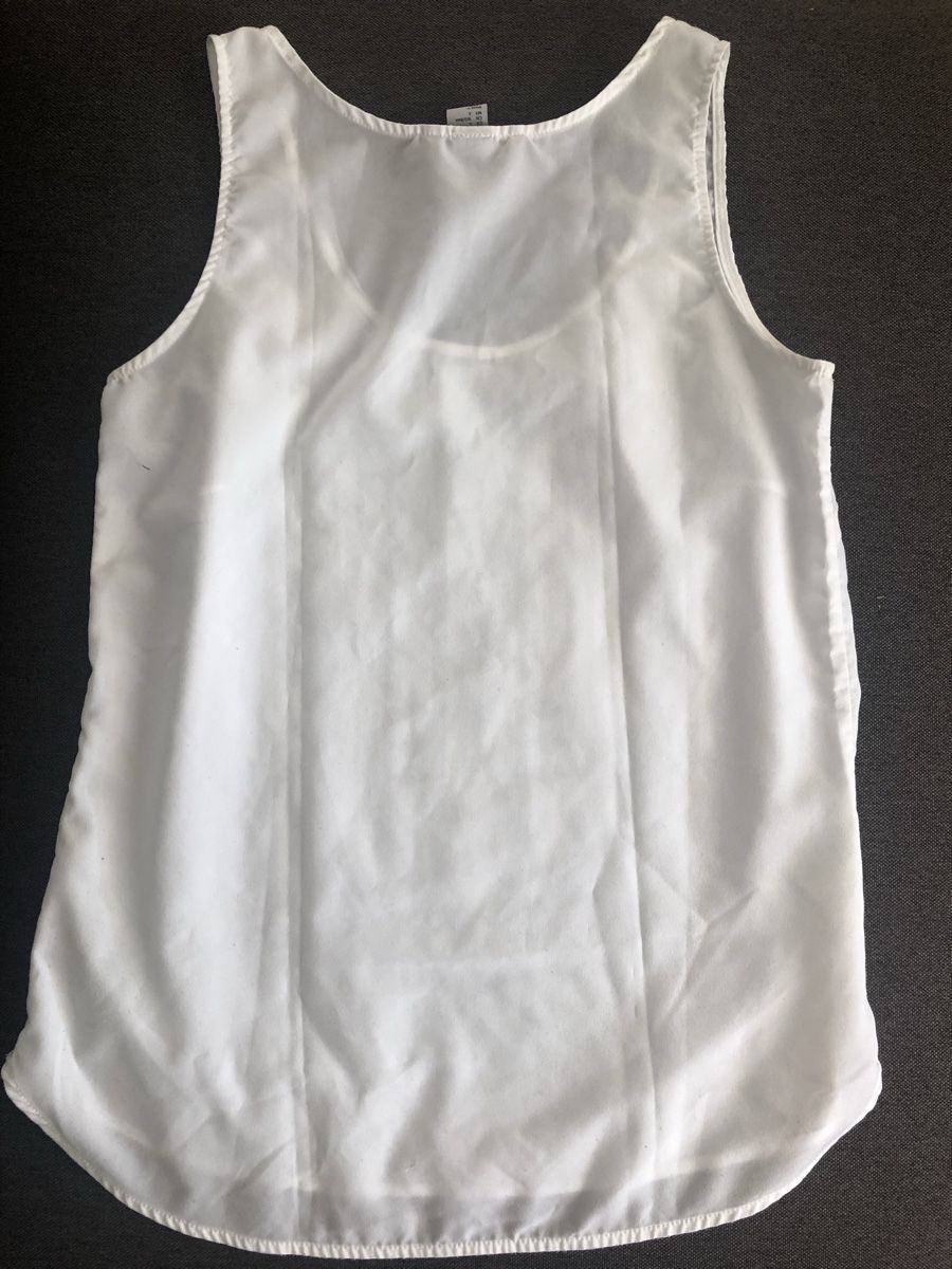 H&M Top: Weisses Tank Top – Usato da Zürich venduto da sel_9kd 1