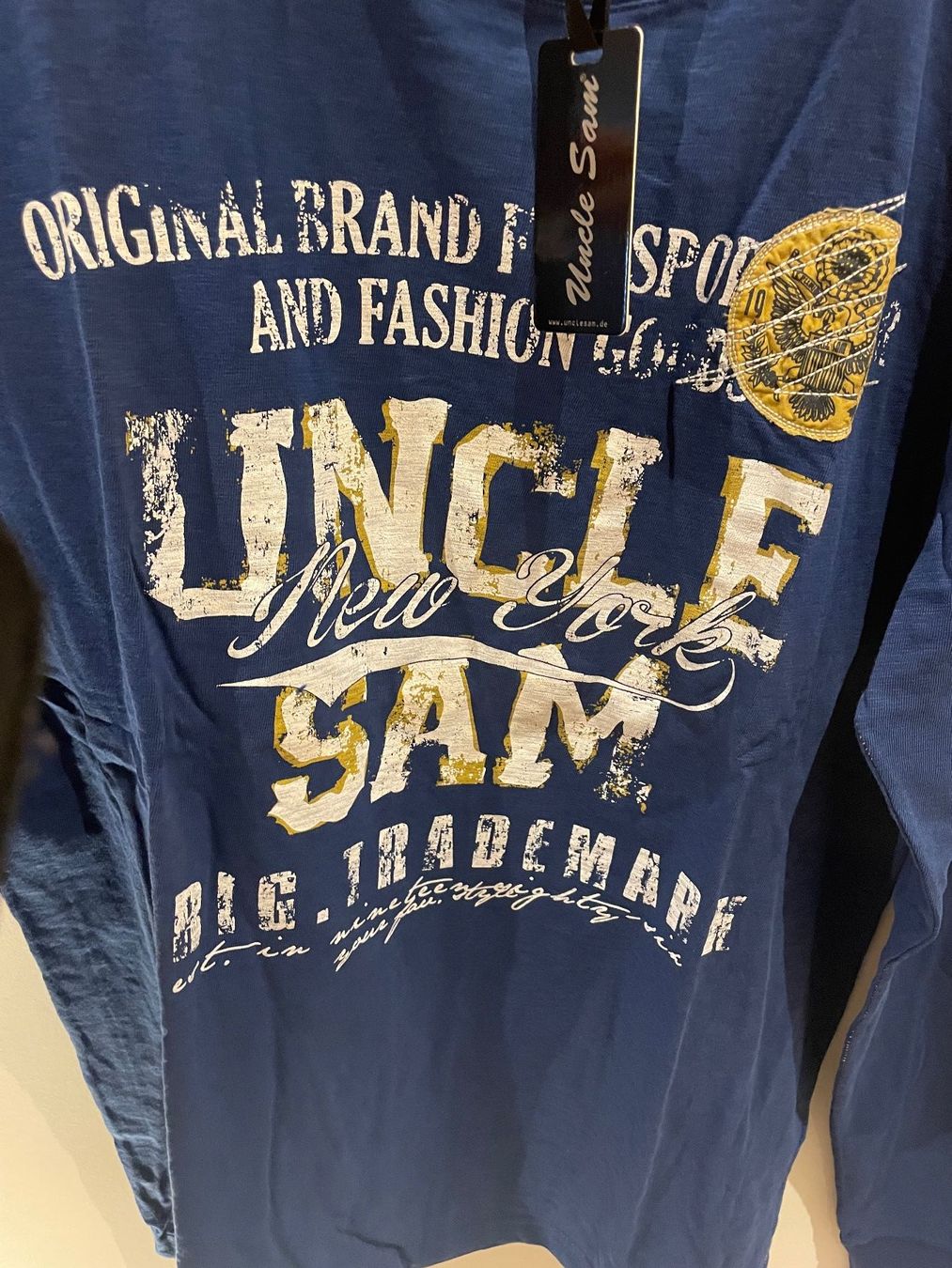 Roberto Geissini T-Shirts: Langarmshirt/Uncle Sam/Gr. M/Originalverpackt/Neu/OVP – Neu und originalverpackt aus Volketswil von rubin74 1