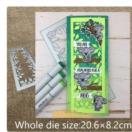 Pochoirs: Neue grosse Stanzschablone Blätterrahmen – Neuf avec emballage d'origine à Effretikon par wenuss 3