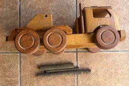 Camion in legno WOGI Austria giocattolo vintage
