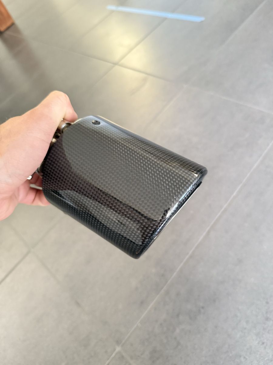 Sistemi di scarico: Carbon Auspuffblende Universal -  Durchmesser 101 – Nuovo (secondo la descrizione) da Langenthal venduto da Cico77 2