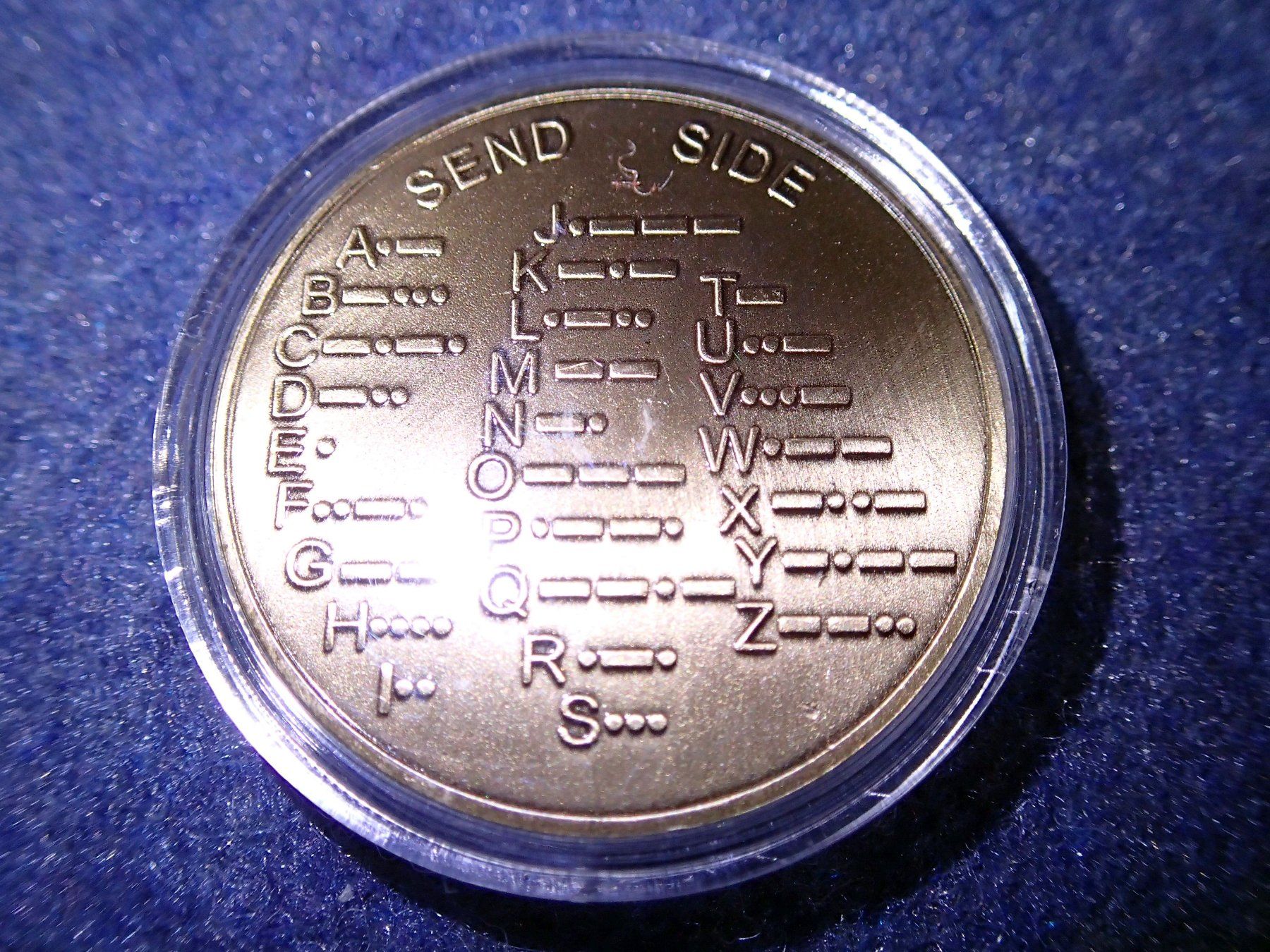Funktechnik: Morse Code Münze Bronze – Neu und originalverpackt aus Zürich von youelec 6