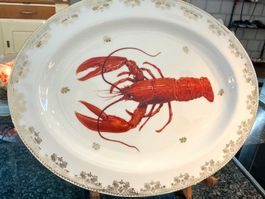 LIMOGES FRANCE VINTAGE ANBIETSCHALE PLATTE PORZELLAN 50-ER