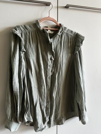 Musselin Stoff Bluse von H&M grösse S