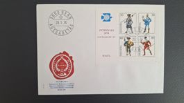 1974,Block auf FDC