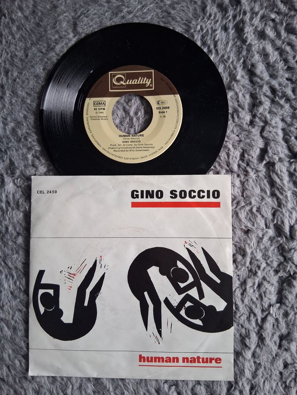 Dischi in vinile: GINO SOCCIO       HUMAN NATURE    7 VINYL SINGLE – Usato da Wetzikon ZH venduto da Ramones01