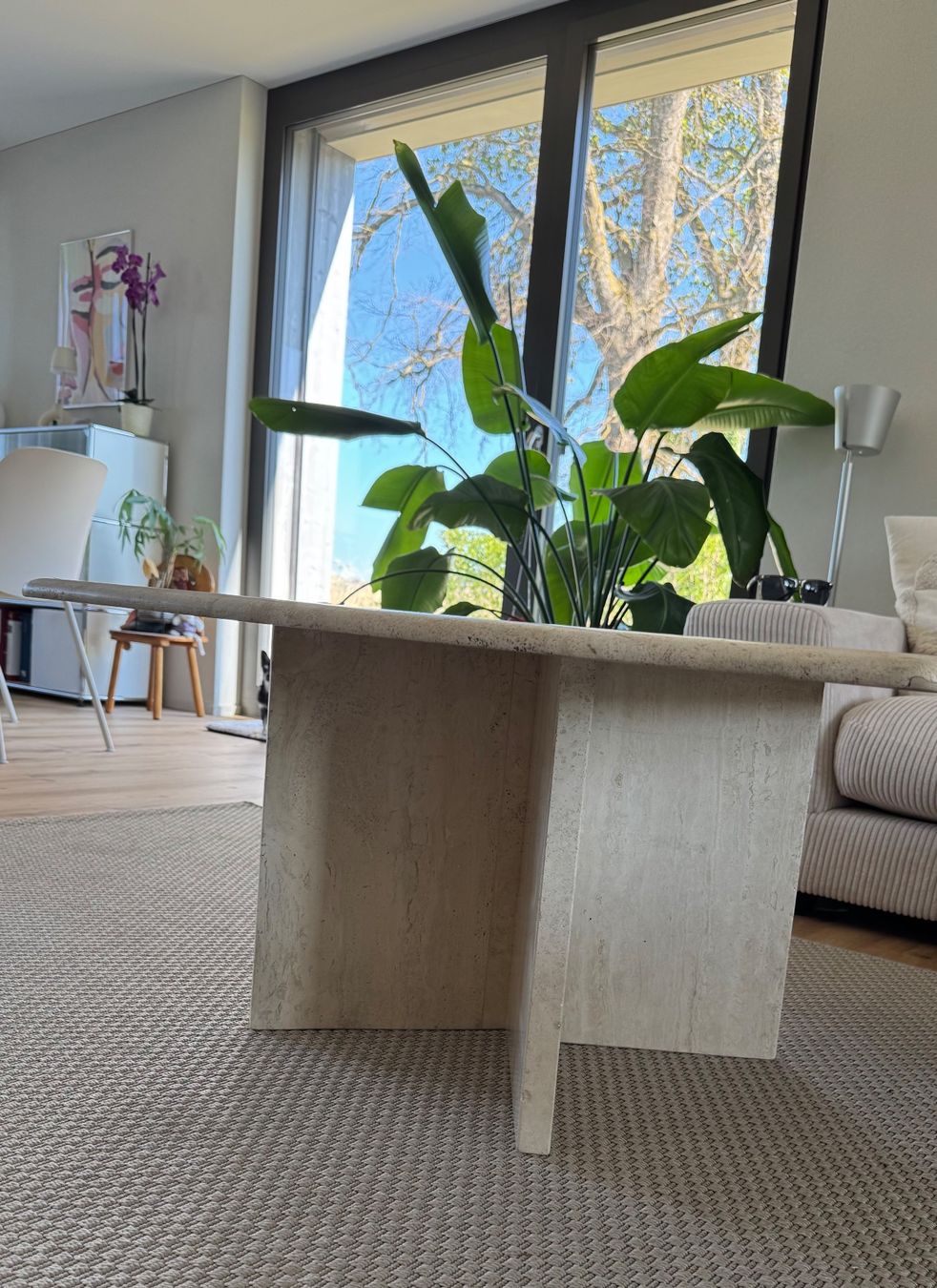 Tavoli: Couchtisch Travertin Stein Wohnzimmer – Usato da Winterthur venduto da Naaati 1