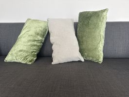 3 wunderschöne Zierkissen mit Inhalt (Daunenkissen)