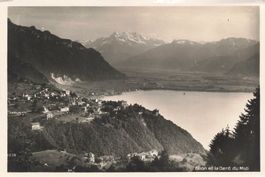Glion (VD) – Blick auf den Genfersee und die Dent du Midi