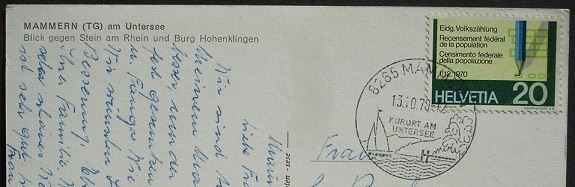 Cartoline postali: MAMMERN am Untersee – Usato da Jona venduto da philajona 1