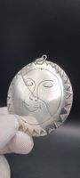 Silberanhänger 925 - Sonnengesicht - Vintage Schmuck ☀️