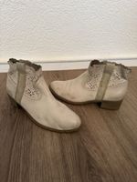 Roberto Santi Leder Stiefeletten Gr. 41 beige Schuhe