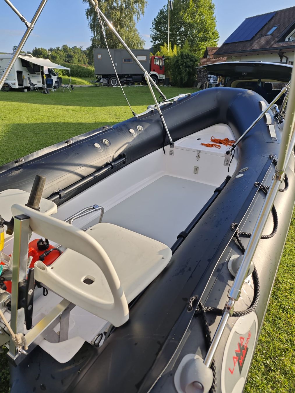 Honda Boote: Festrumpf-Schlauchboot 20Ps Bodeseezulassung + Trailer – Gebraucht aus Kleinandelfingen von jessi2209 2