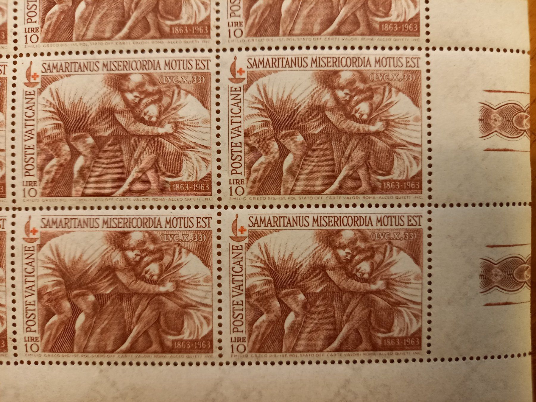 Alle Briefmarken: 2 feuilles de timbres du Vatican – Gebraucht aus Lausanne von leneko 3
