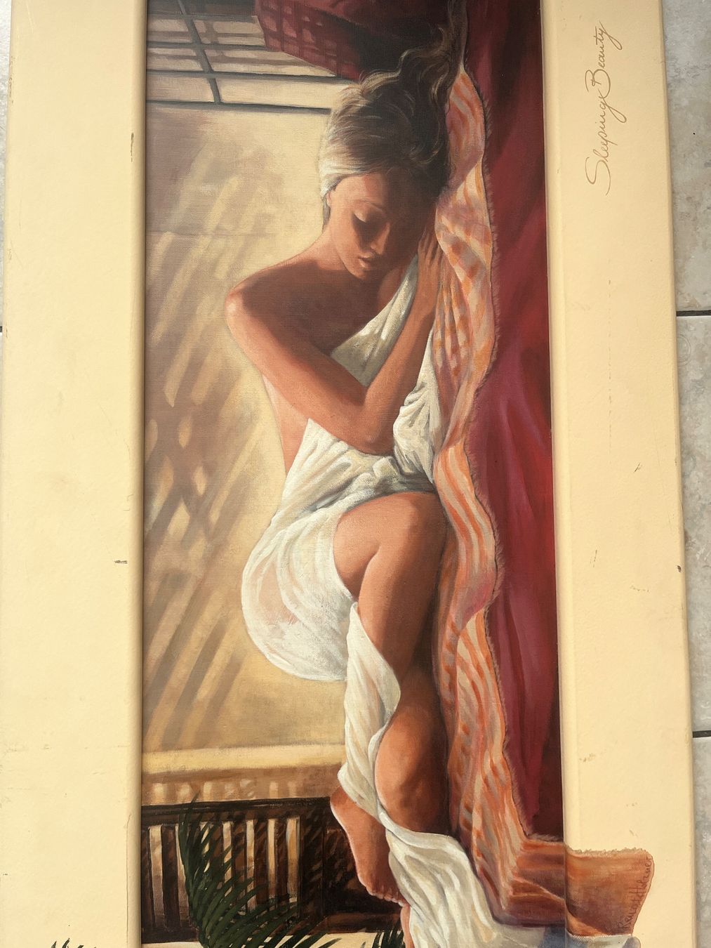 Dipinti: Tableau SLEPPING BEAUTY 117x52 cm – Usato da Vernayaz venduto da Darkfrost 2
