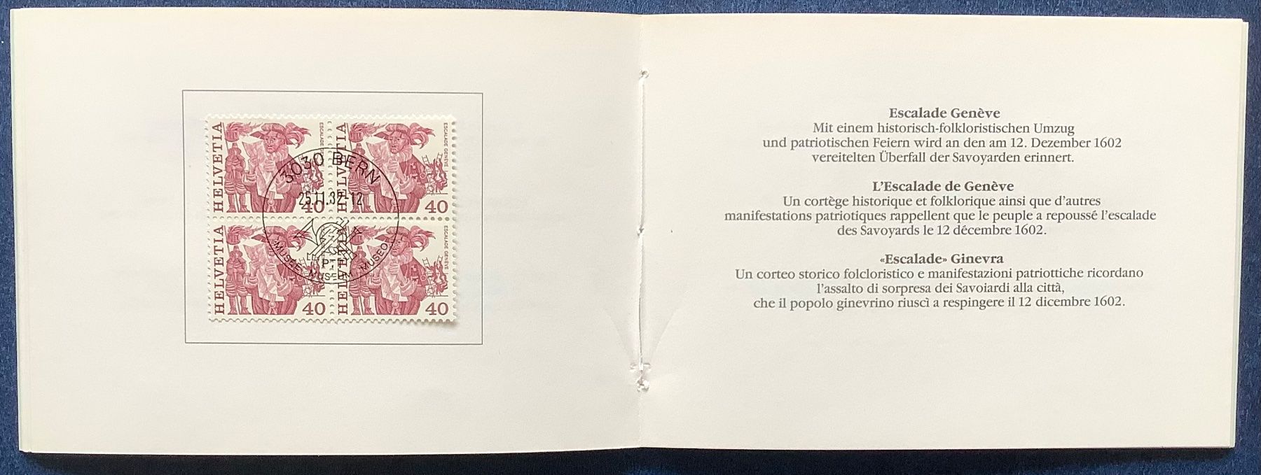 Tutti i francobolli: 1982 PTT Büchlein mit Volksbräuche Viererblock Satz – Nuovo (secondo la descrizione) da Liestal venduto da Pep3 3
