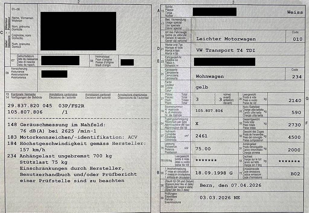 Veicoli commerciali: VW Transporter T4 2.5 TDI - version long  expertisé mars 26 – Usato da Lobsigen venduto da mic_86ms 8