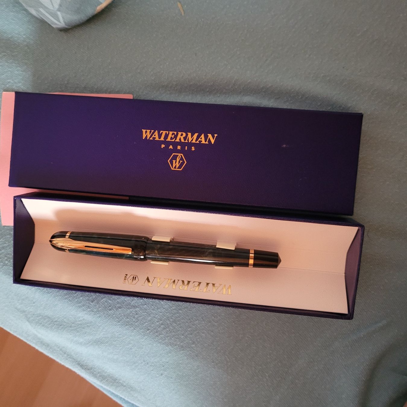 Waterman Penna & Evidenziatori: Füllfederhalter Waterman Paris mit Etui – Nuovo (secondo la descrizione) da Grône venduto da Gronibar