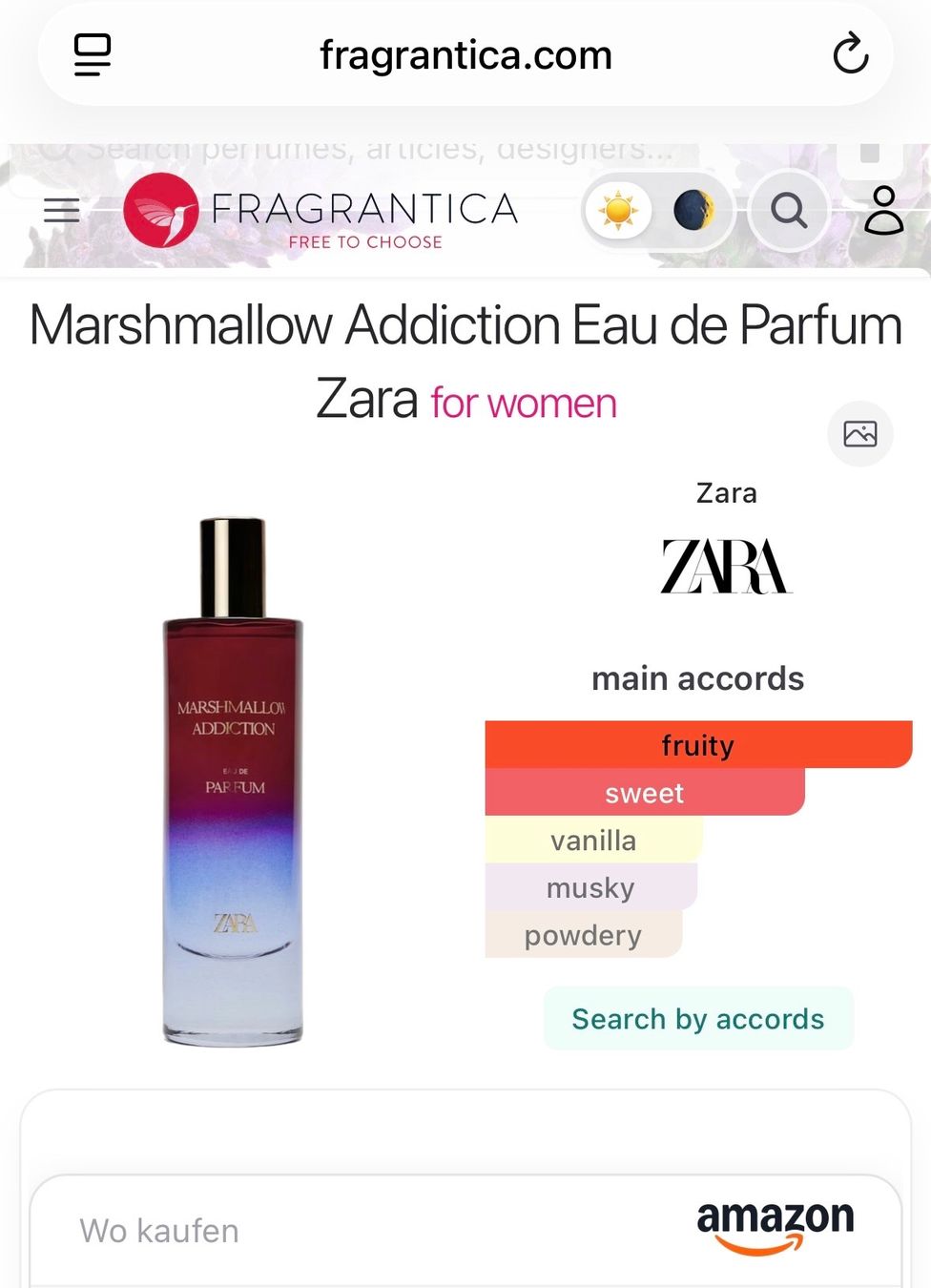 Zara Parfums & Eau de Toilette: ZARA Marshmallow Addiction Duftprobe EDP 5ml – D'occasion à Zürich par deruja 2