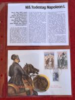 Napoleon Münze Münzbrief 150 jahre Todestag 