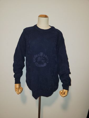 Burberrys Pullover dunkelblau Baumwolle Grösse L/XL